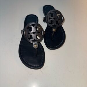Tory Burch Miller Sandal Black leather
